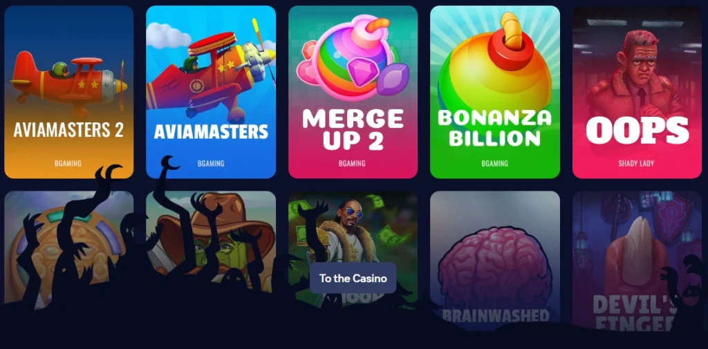 High Spin Casino affiliate landing preview